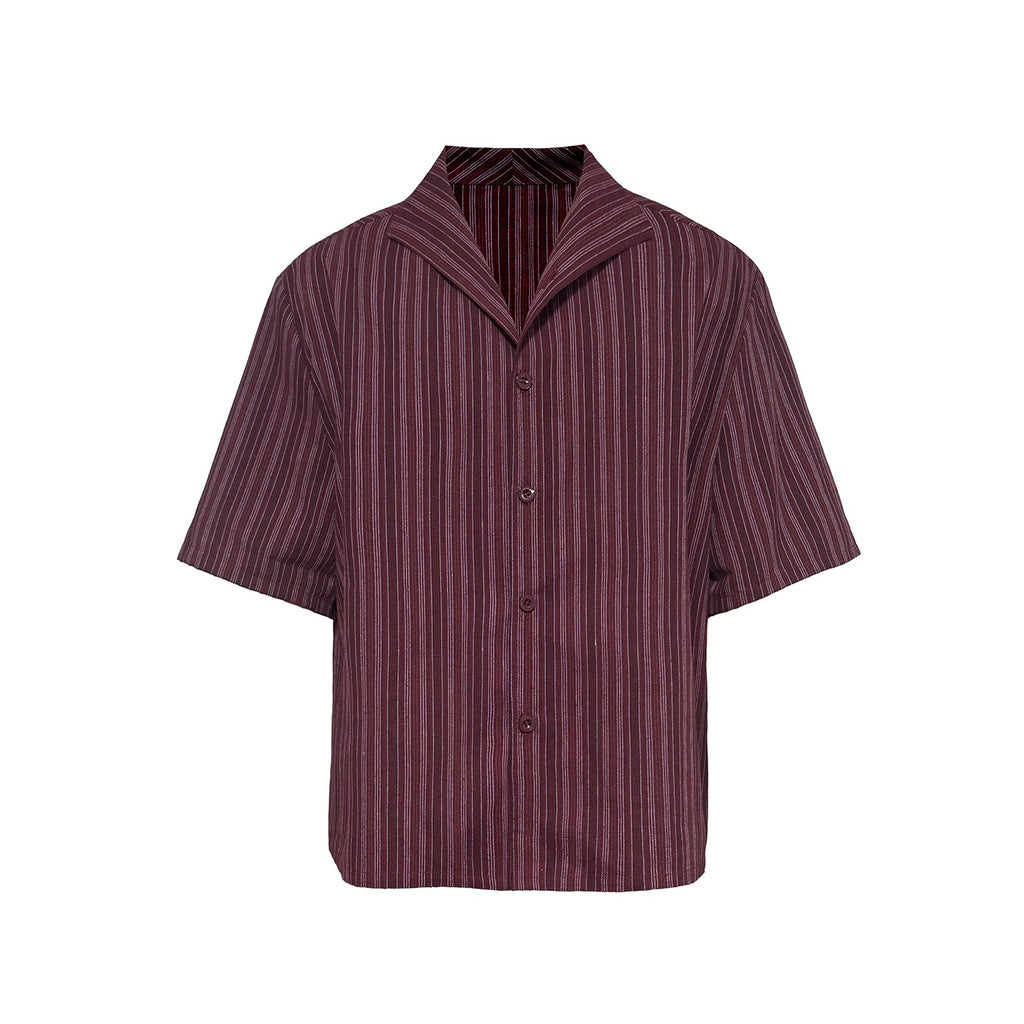 JCAESAR Striped Breathable Short-sleeved Shirt