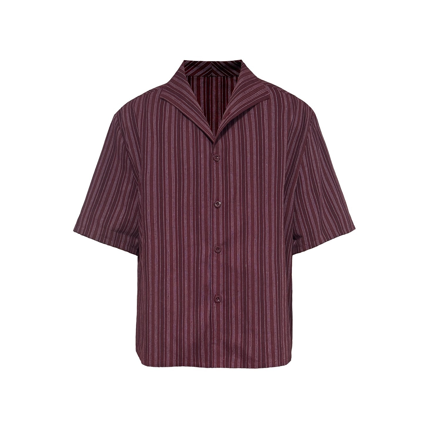 JCAESAR Striped Breathable Short-sleeved Shirt