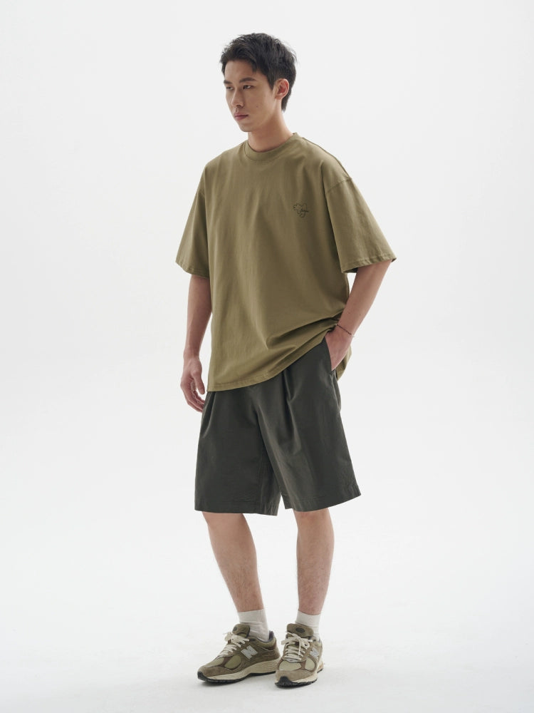 BUTTBILL Washed Retro Casual Five-point Shorts