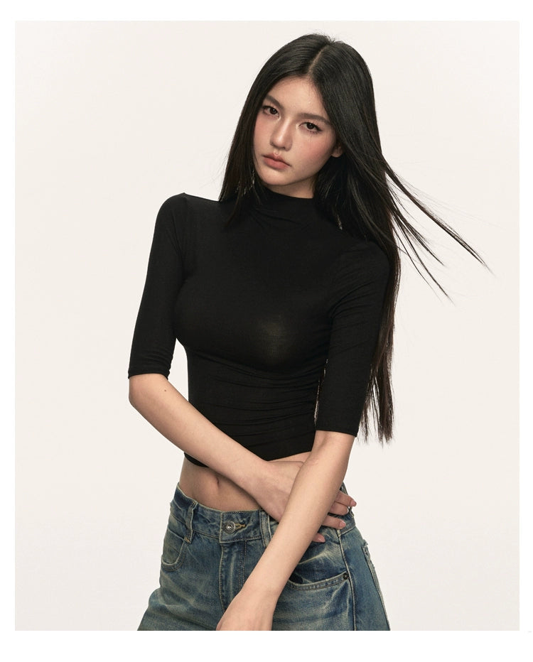 Anna Aneae Small Turtleneck Slim Tee