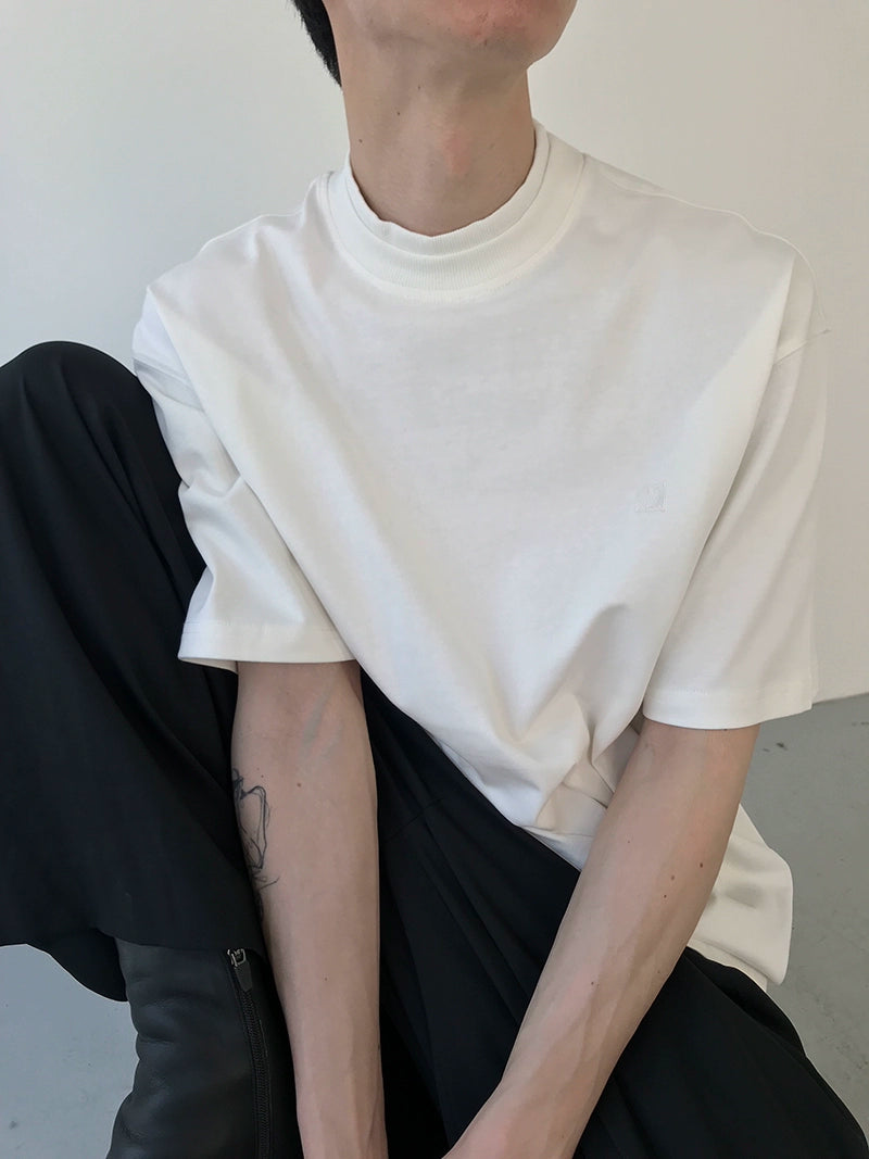 COLN Casual Versatile Semi-turtleneck Tee