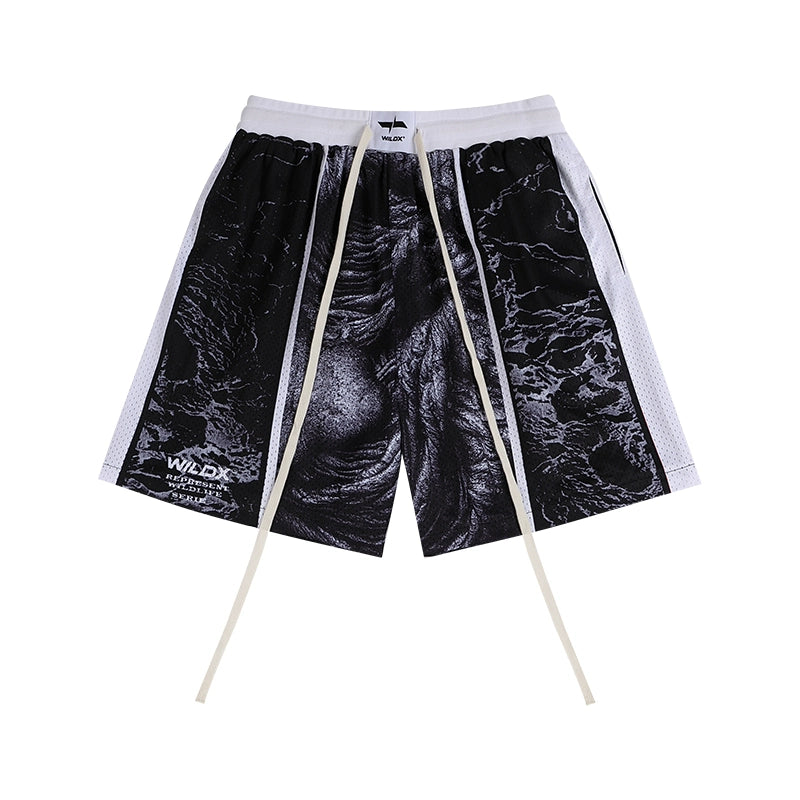 WildX Double Mesh Leopard Quad Shorts