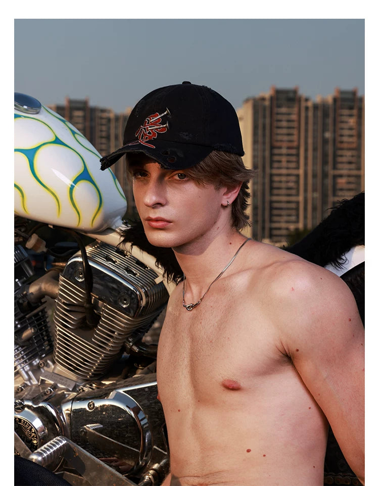 HAS2SONS Embroidery Stud Cap