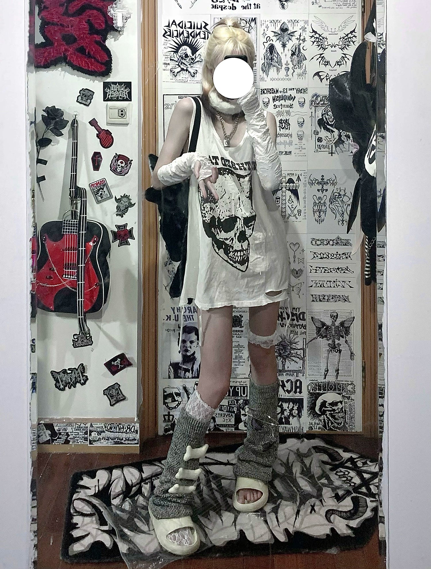 WETBODY Dark Punk Loose Sleeveless Vest