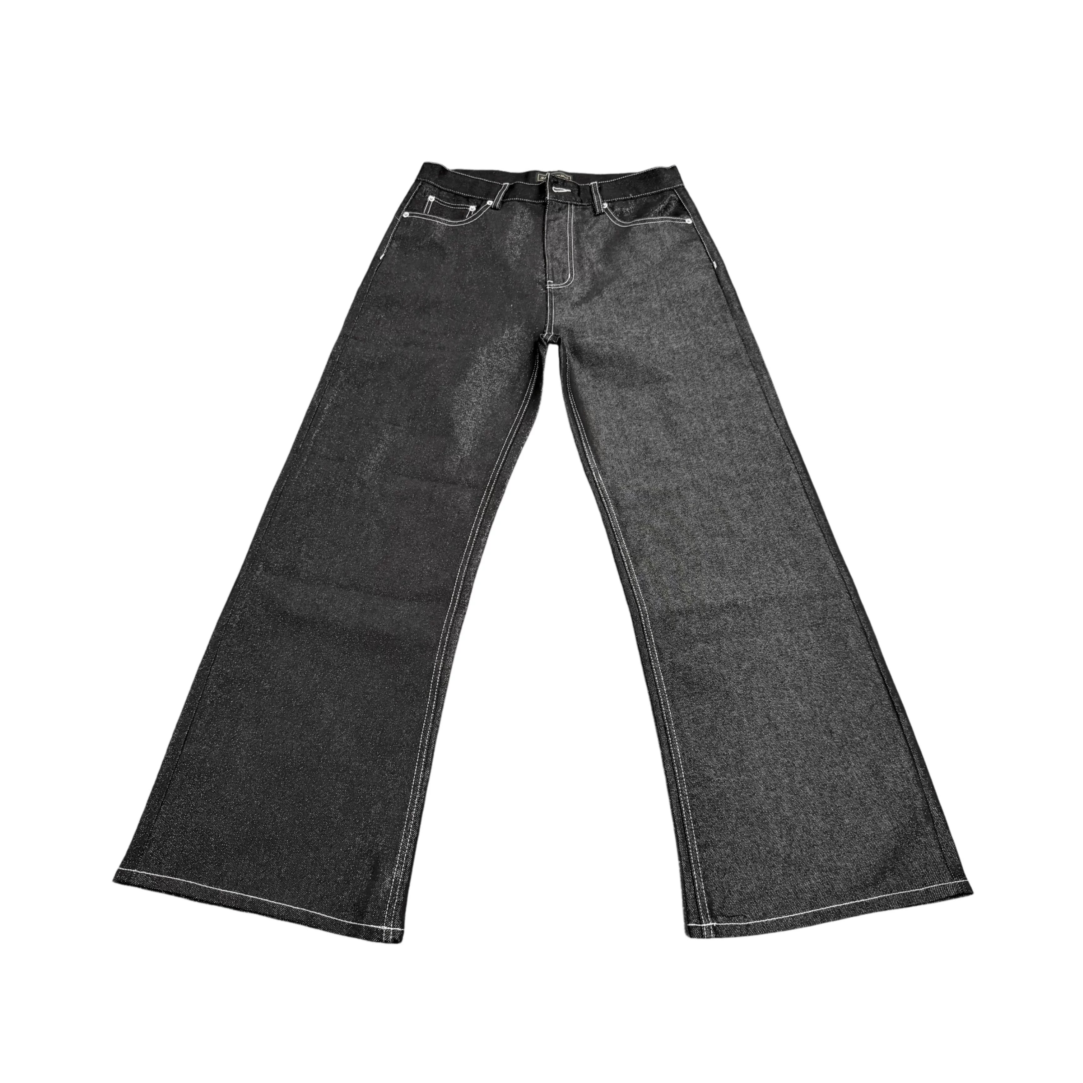 VOWPROGRESS glitter silver thread Japanese jeans