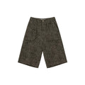 KANO Cross-pocket Leopard Print Cropped Pants