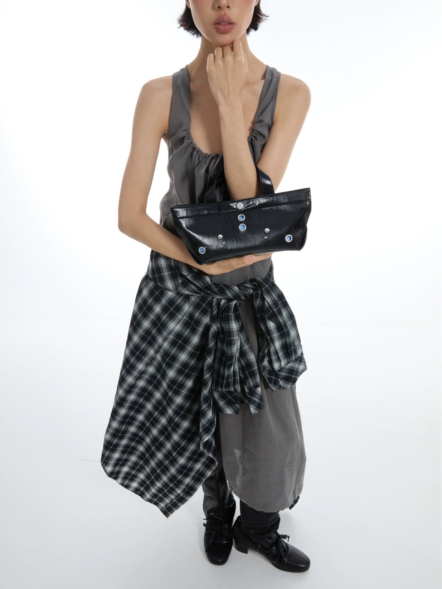 DirtySix Perforated Weenie Rivet Tote Bag