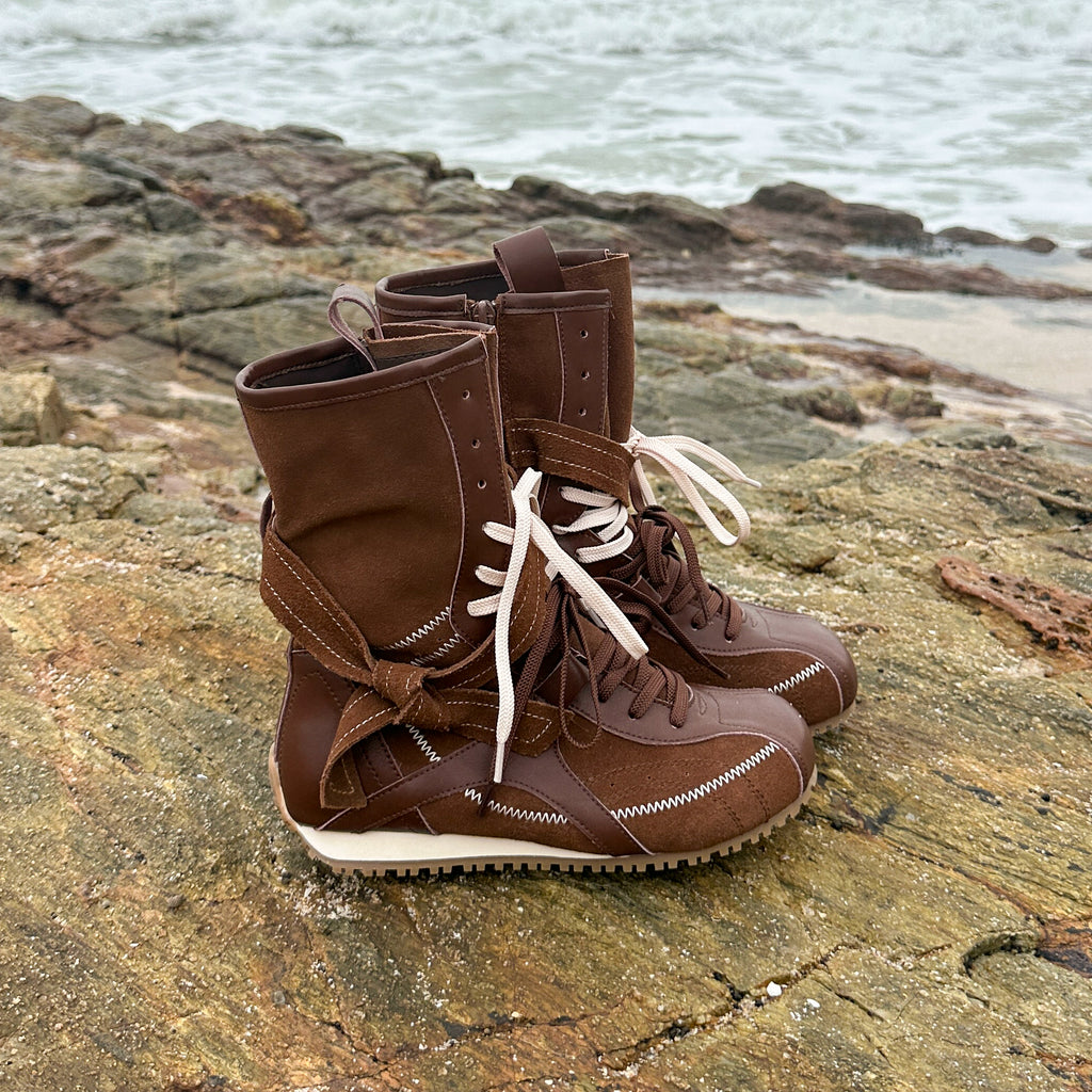 Lidaren Produced Leather British Sport Platform Western Cowboy Boots