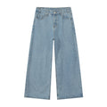 MTLCLOTHES Vintage High Street Wide Leg Straight Jeans