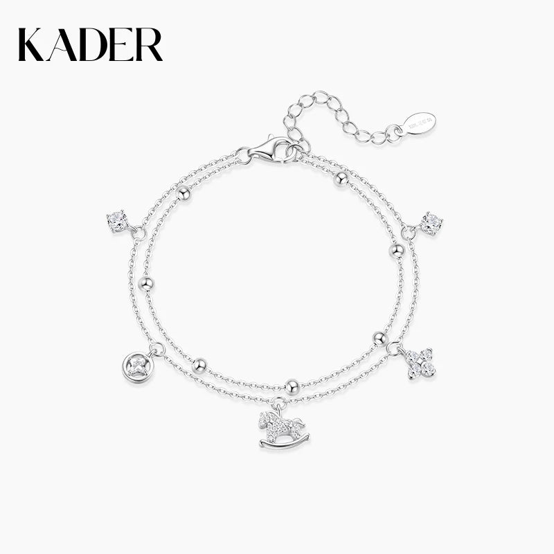 KADER Good Luck Now Double Chain Bracelet