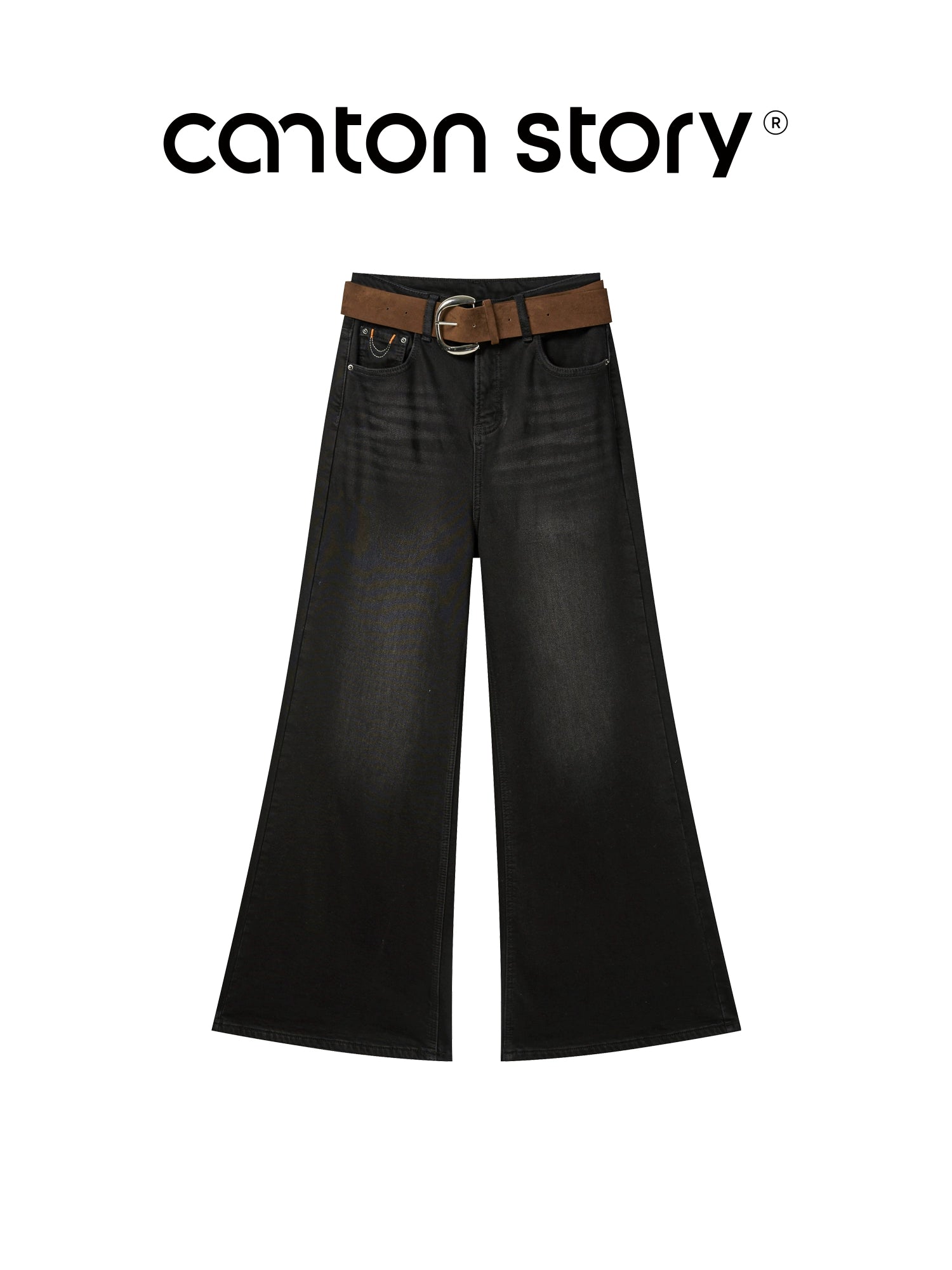 Cantonstory Vintage Booth High-waisted Jeans