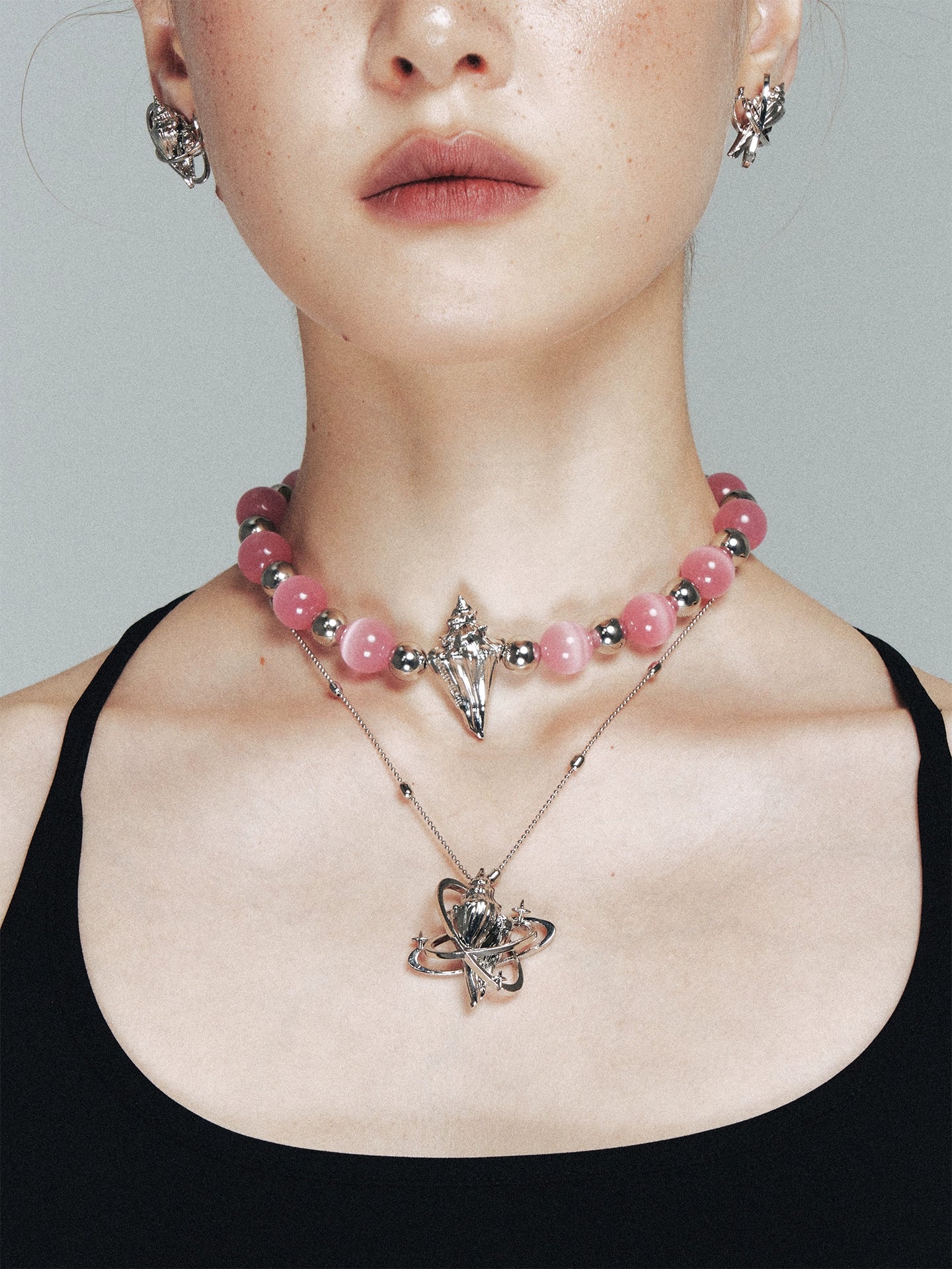 1JINN Conch Star Crystal Light Luxury Clavicle Chain