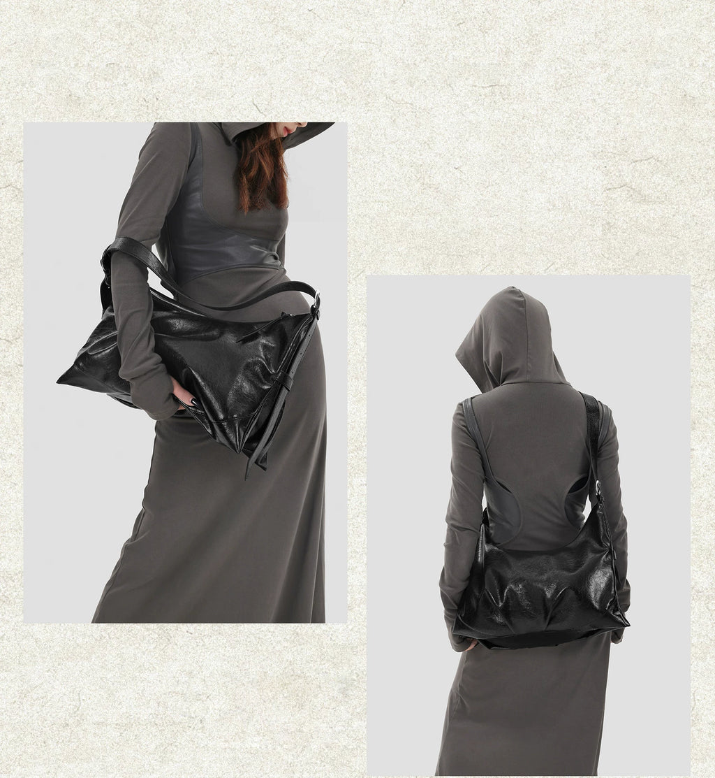 Msmountain Leather Versatile Large Capacity Tote Bag