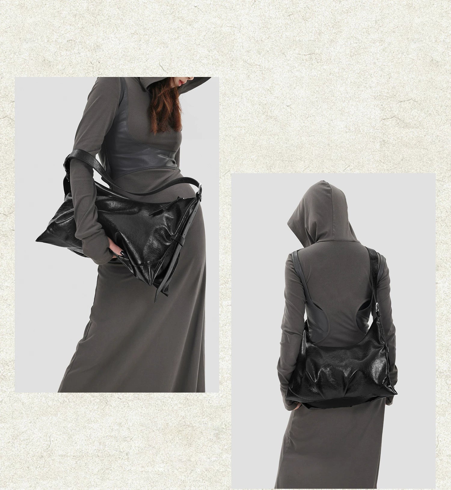 Msmountain Leather Versatile Large Capacity Tote Bag