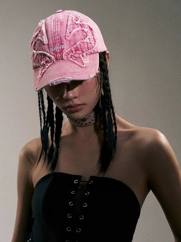 SANB Makes Old Versatile Butterfly Denim American Baseball Cap