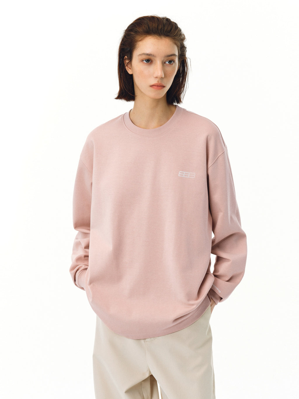 FPA Loose Casual Crew Neck Long Sleeve