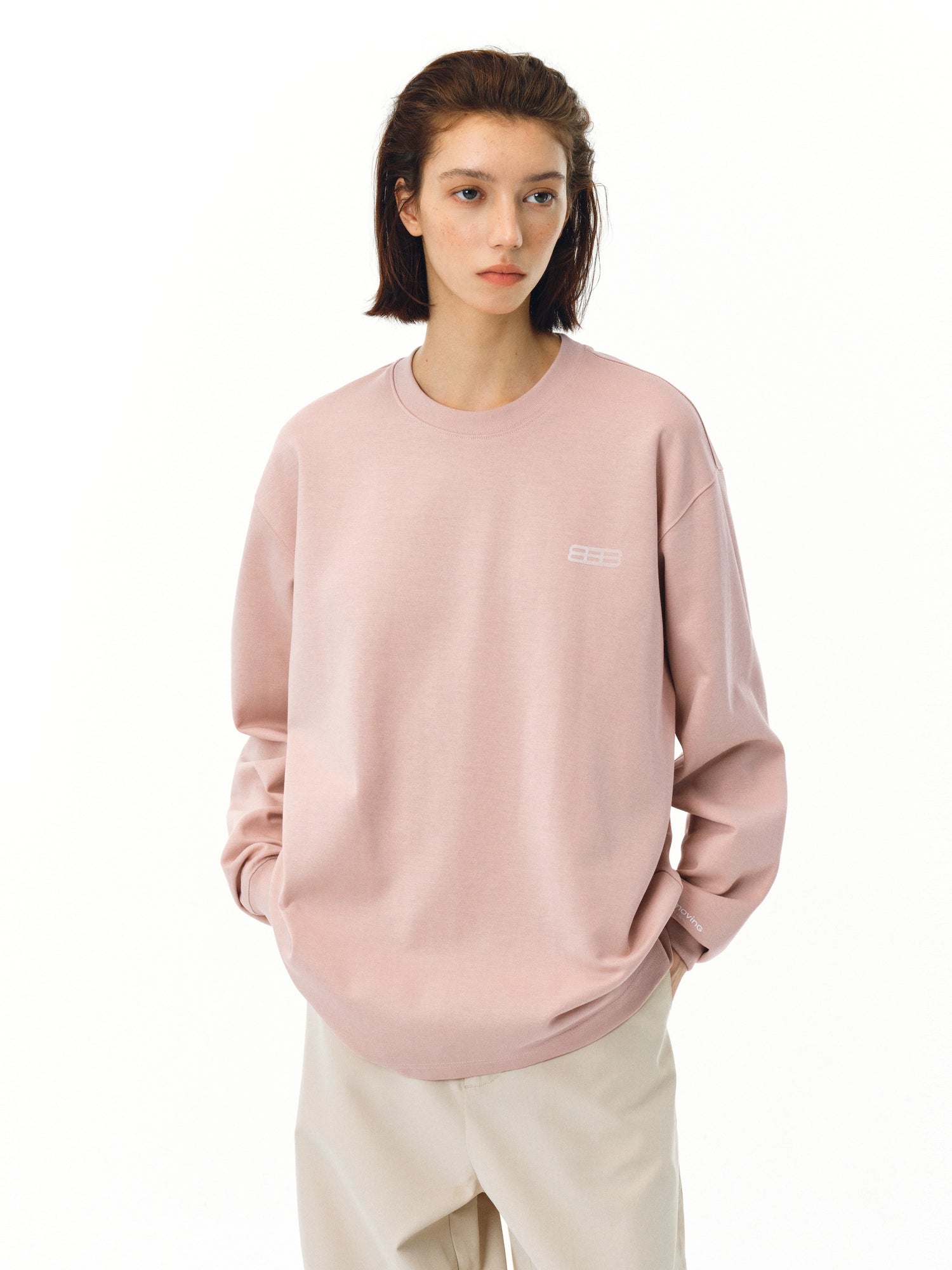 FPA Loose Casual Crew Neck Long Sleeve