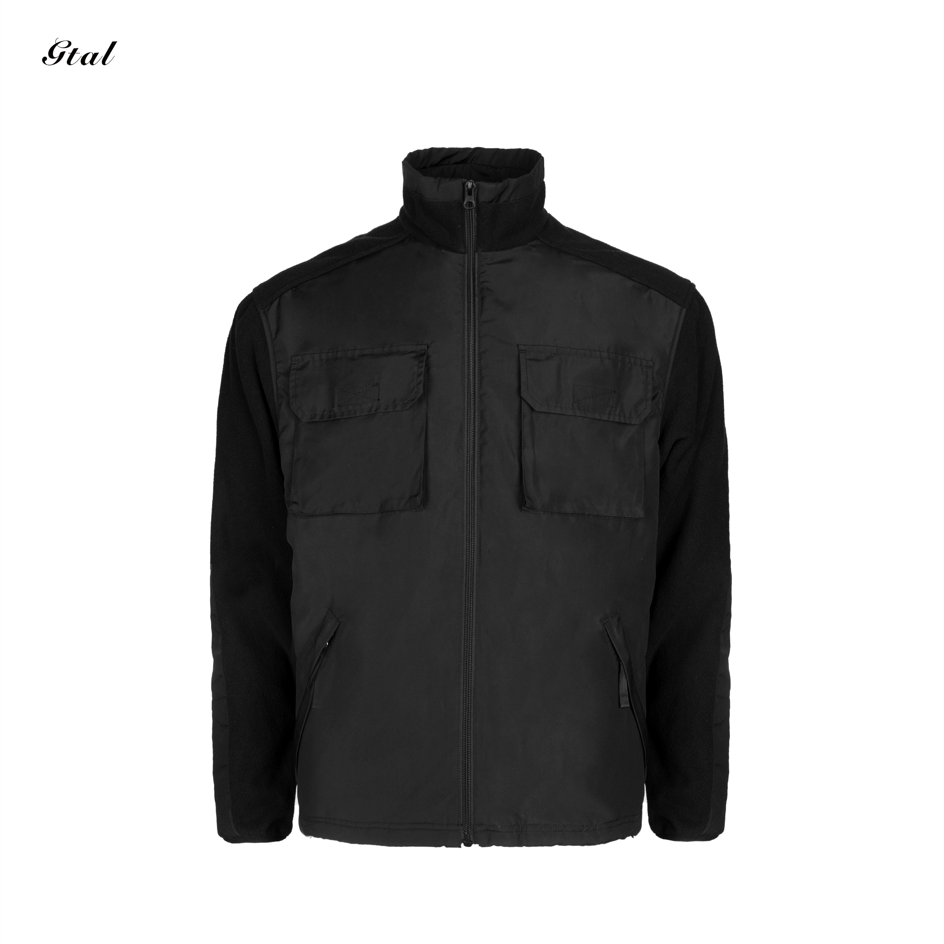 GTAL Splicing Stand-up Collar Warm and Windproof Long-sleeved Tooling Jacket