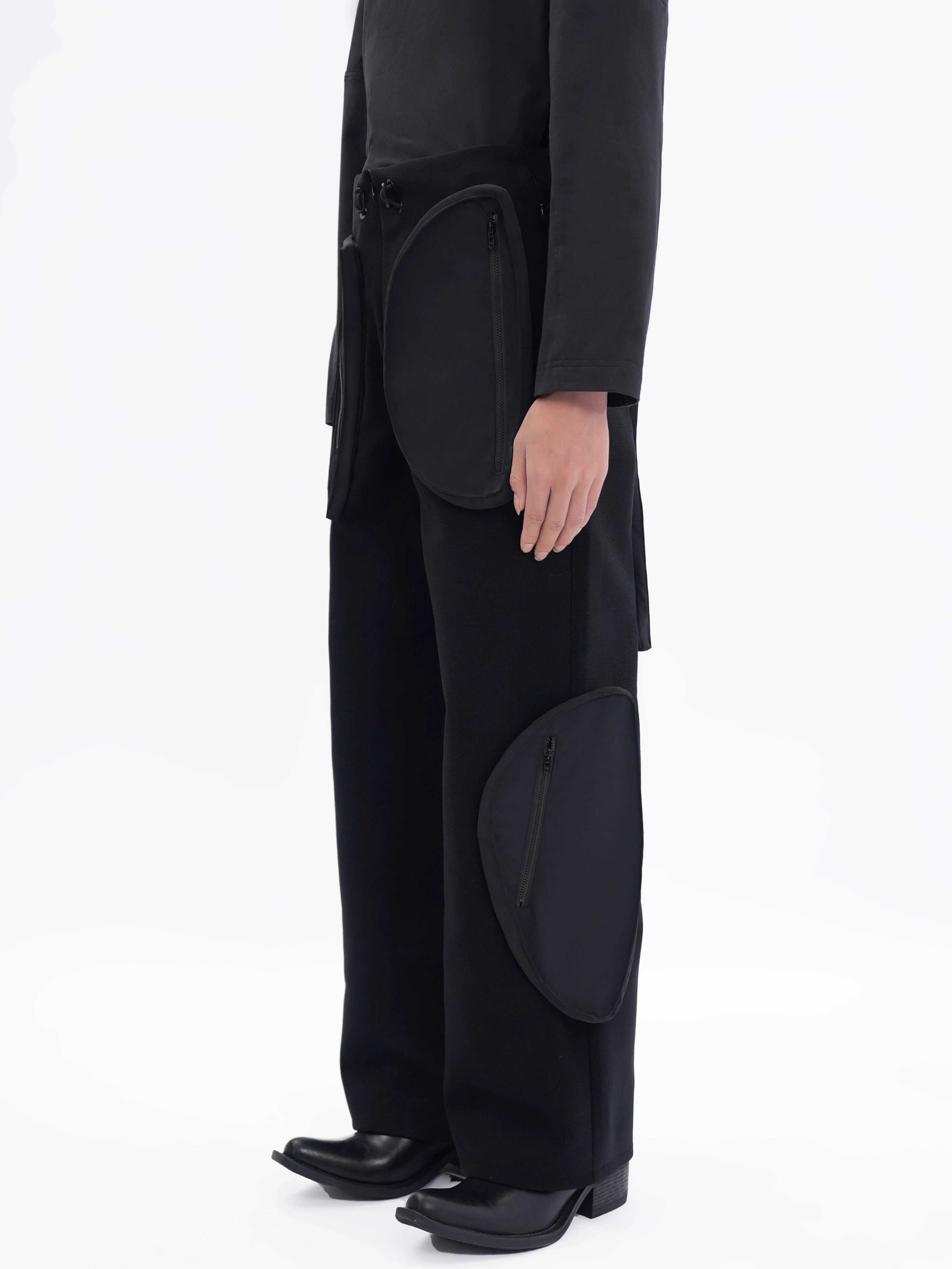 ETHEREAL PRODUCTION Multi-pocket Velcro Straight Trousers