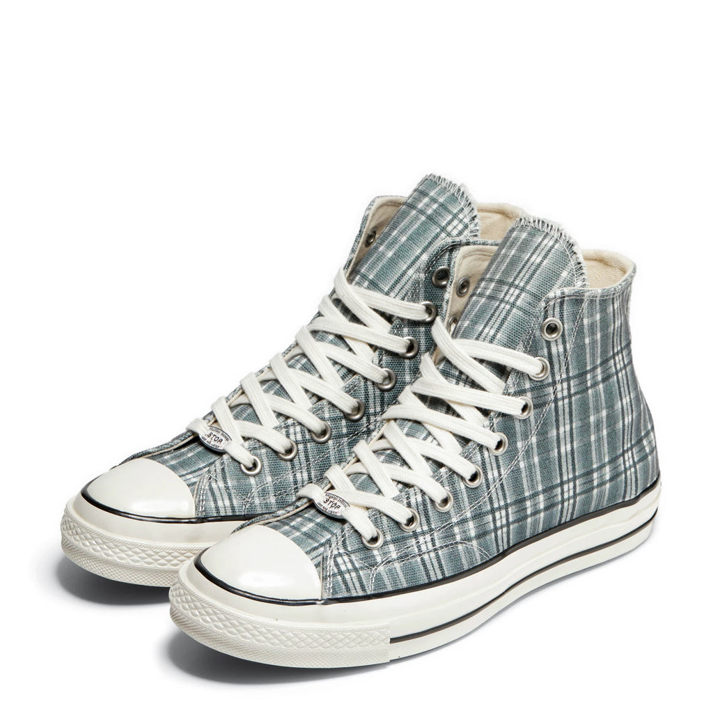 TREclub Checked Contrasting High-top Espadrilles