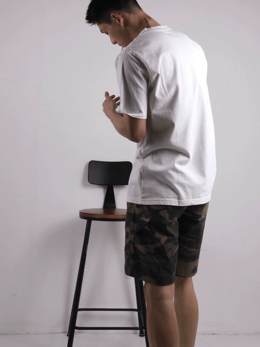 GTAL Camouflage Retro Multi-pocket Tooling Five-point Pants