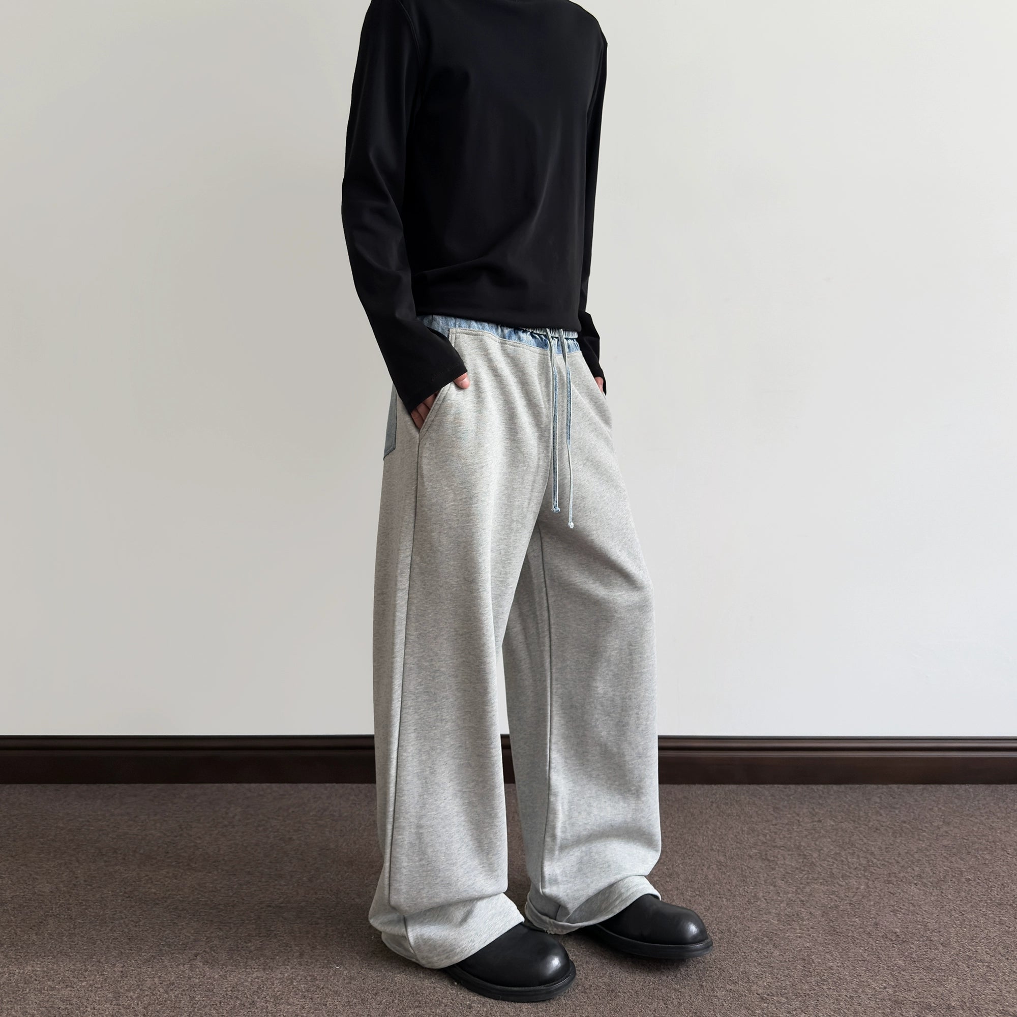 A PUEE Retro Loose Straight Versatile Casual Jeans