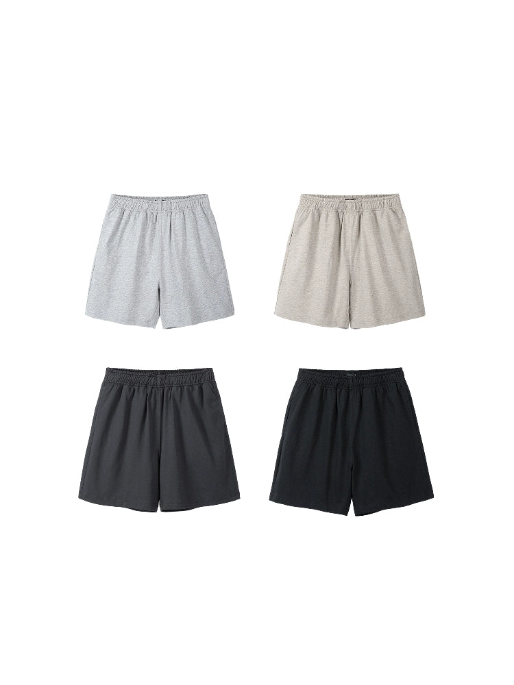 PLUS NO LOGO Thin Elastic and Breathable A-word Sports Shorts