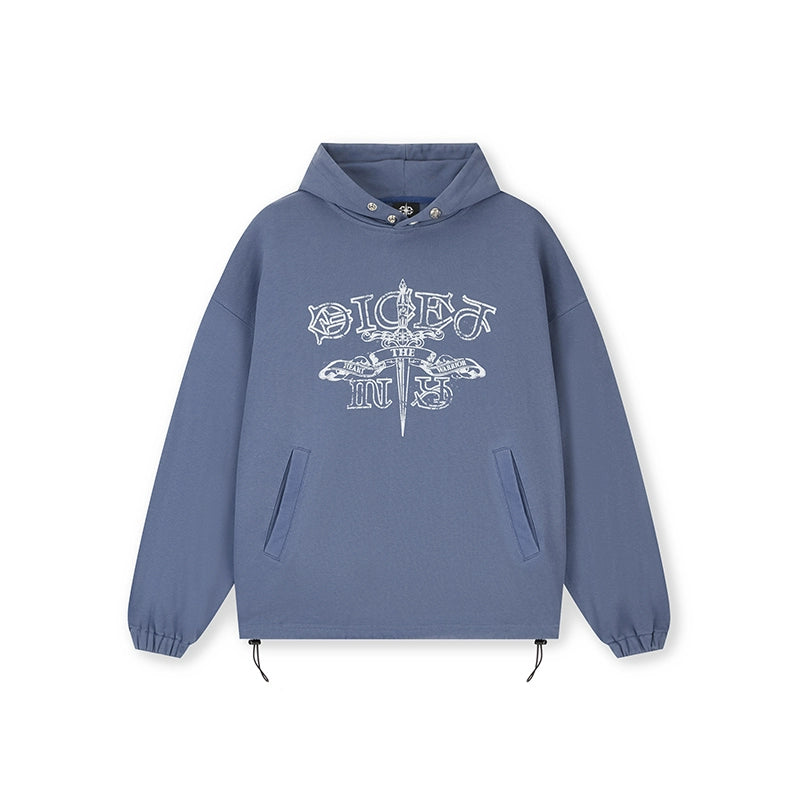 DICETINY Yuan Slaughter Sword Printed Loose Sweater