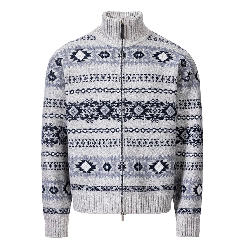 CATSSTAC Vintage Jacquard Loose Sweater