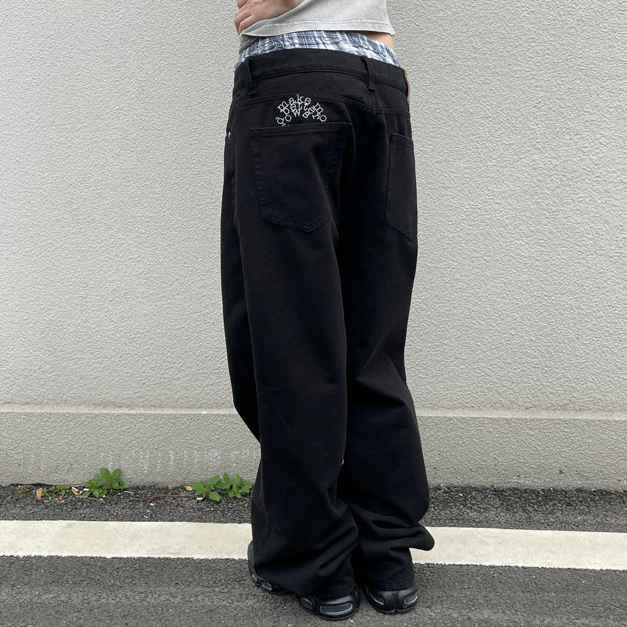 MMBBT Embroidered Casual Versatile Overalls