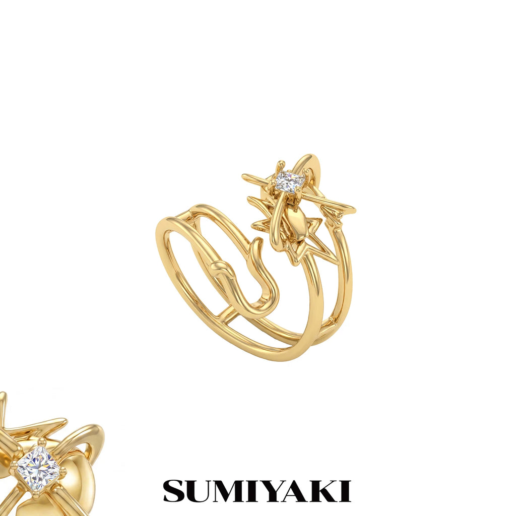 SUMIYAKI Double-layer High-end Light Luxury Ring