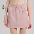 TIANQINGSE Elastic High Waist Lined Yoga Sports Skirt