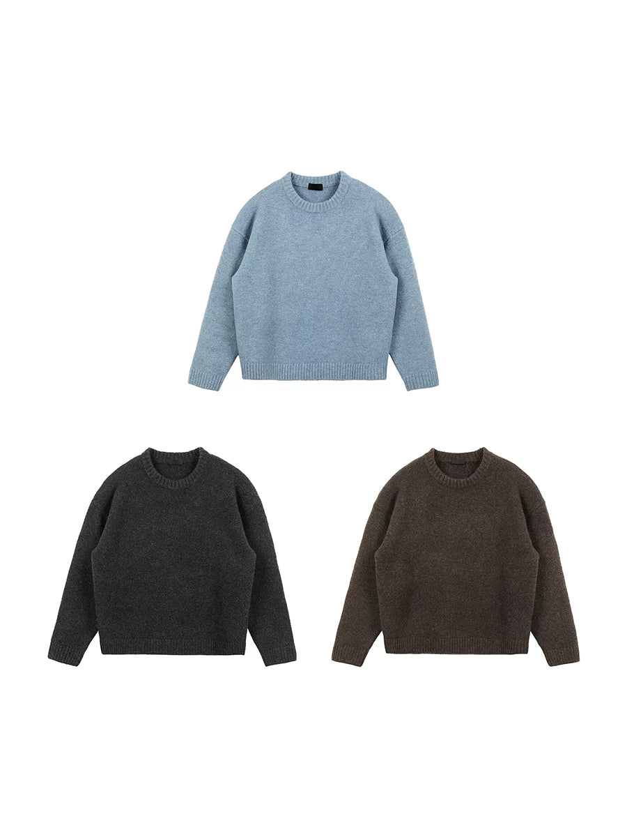 Plus No Logo Easiest for Matchloose Round Neck Sweater