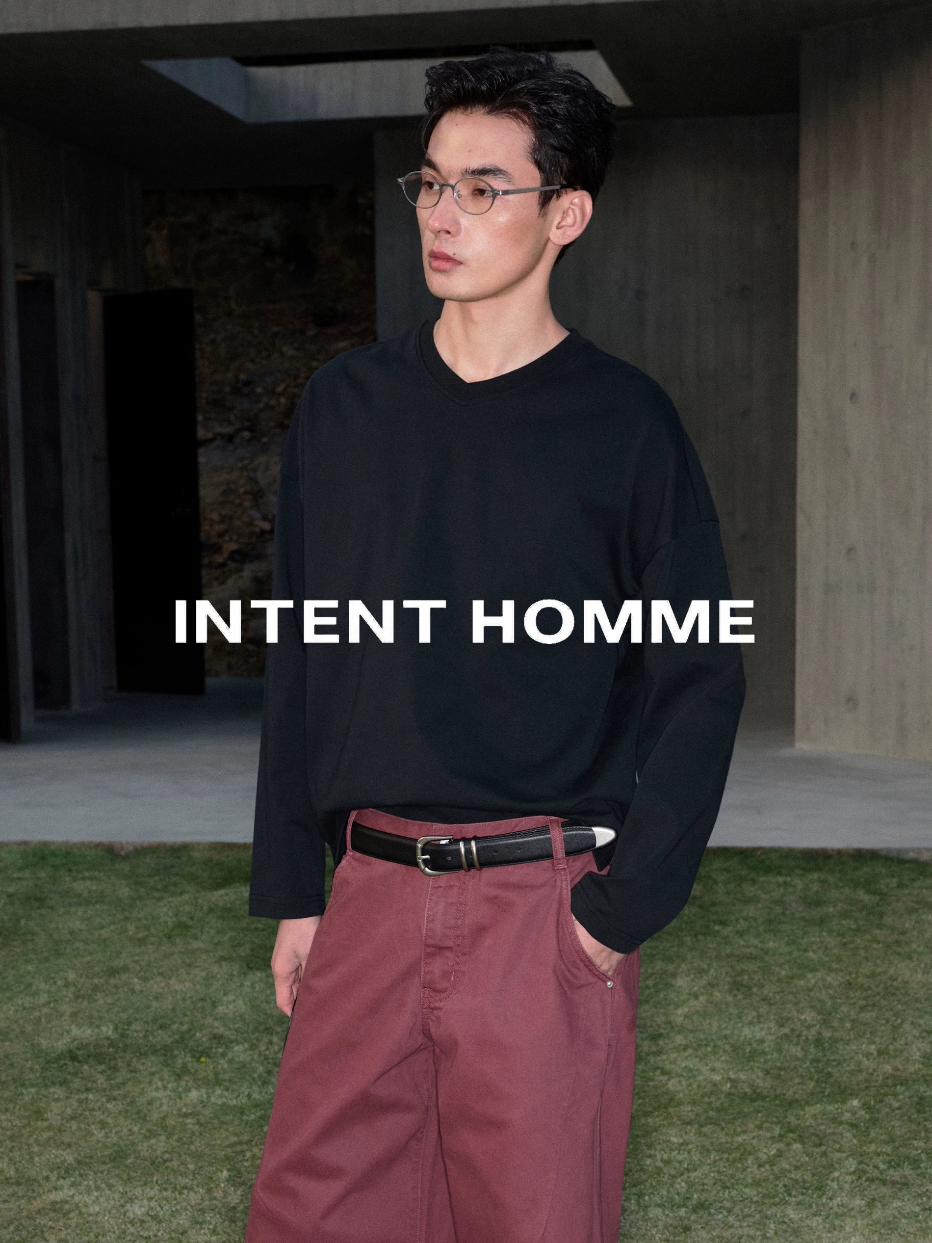 INTENT V-Neck Casual Bottom Long Sleeve