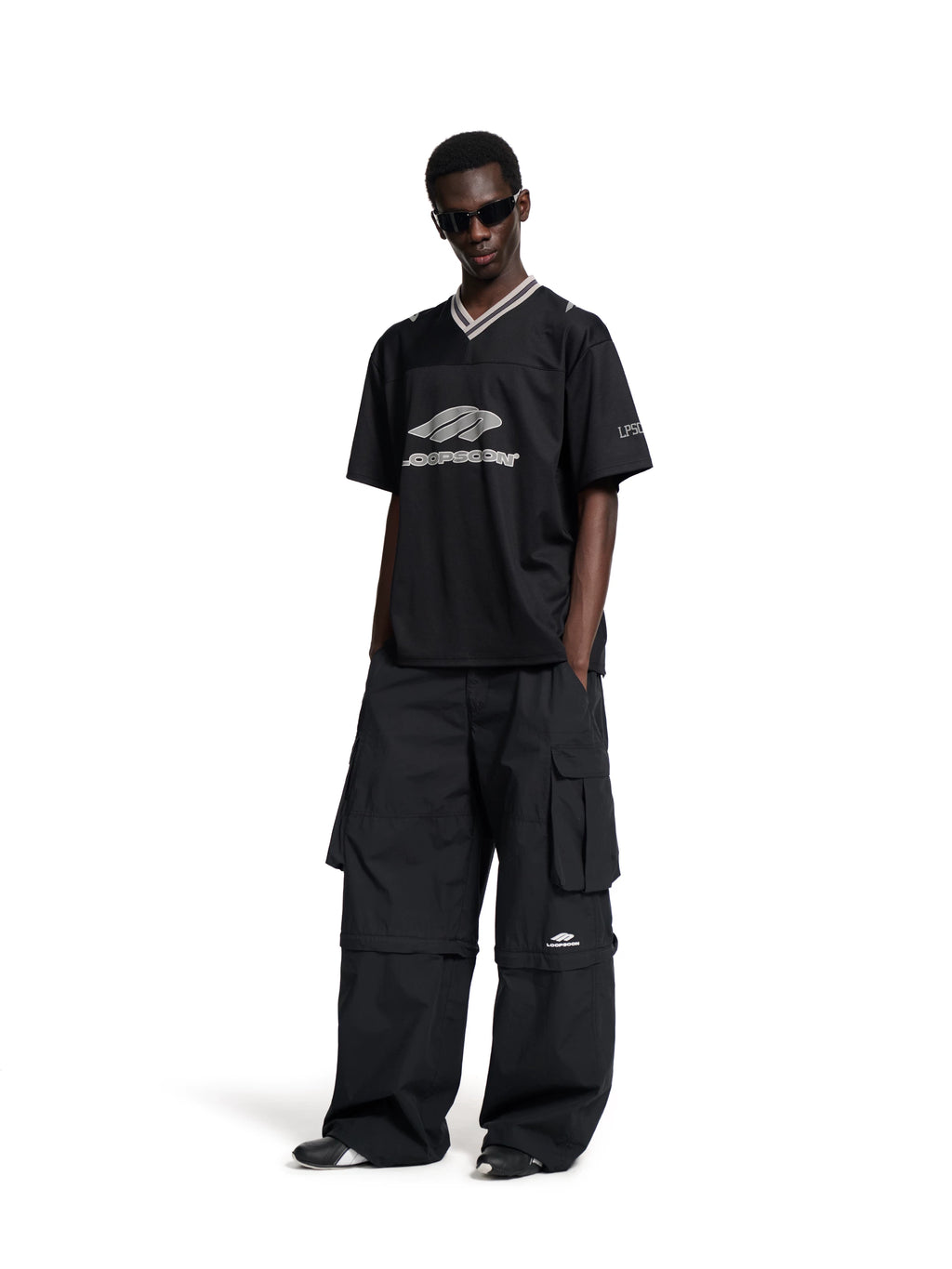 Loopsoon Breathable V-neck Loose Versatile Tee
