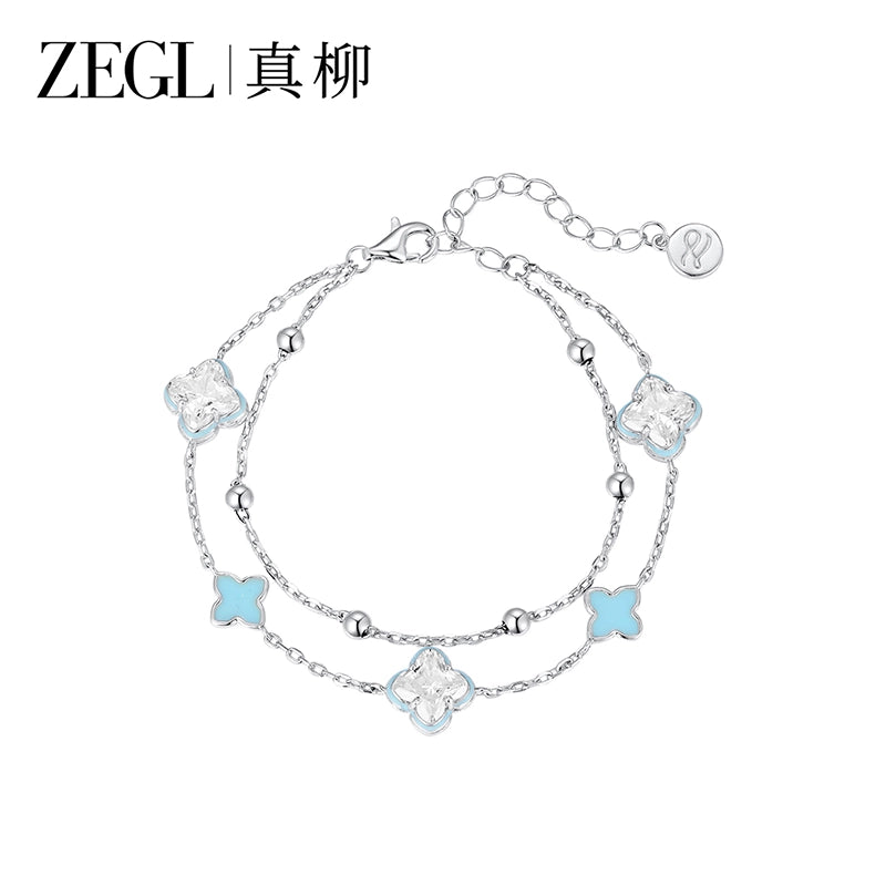 ZEGL Four-leaf Clover Light Luxury Niche Bracelet