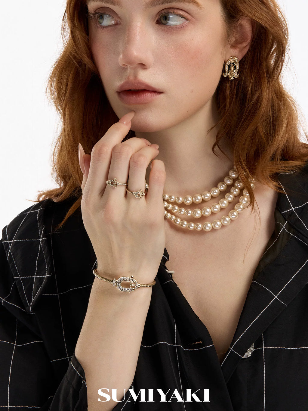 SUMIYAKI Simple Light Luxury Premium Diamond Ring