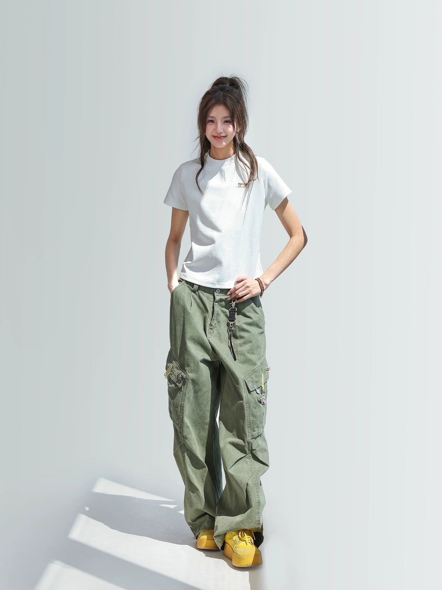 CHANT2nd Puppy Print Front Shoulder Tee
