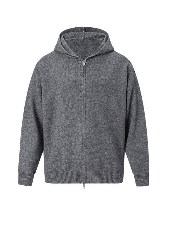 UNF Loose Zipper Knitted Sweater