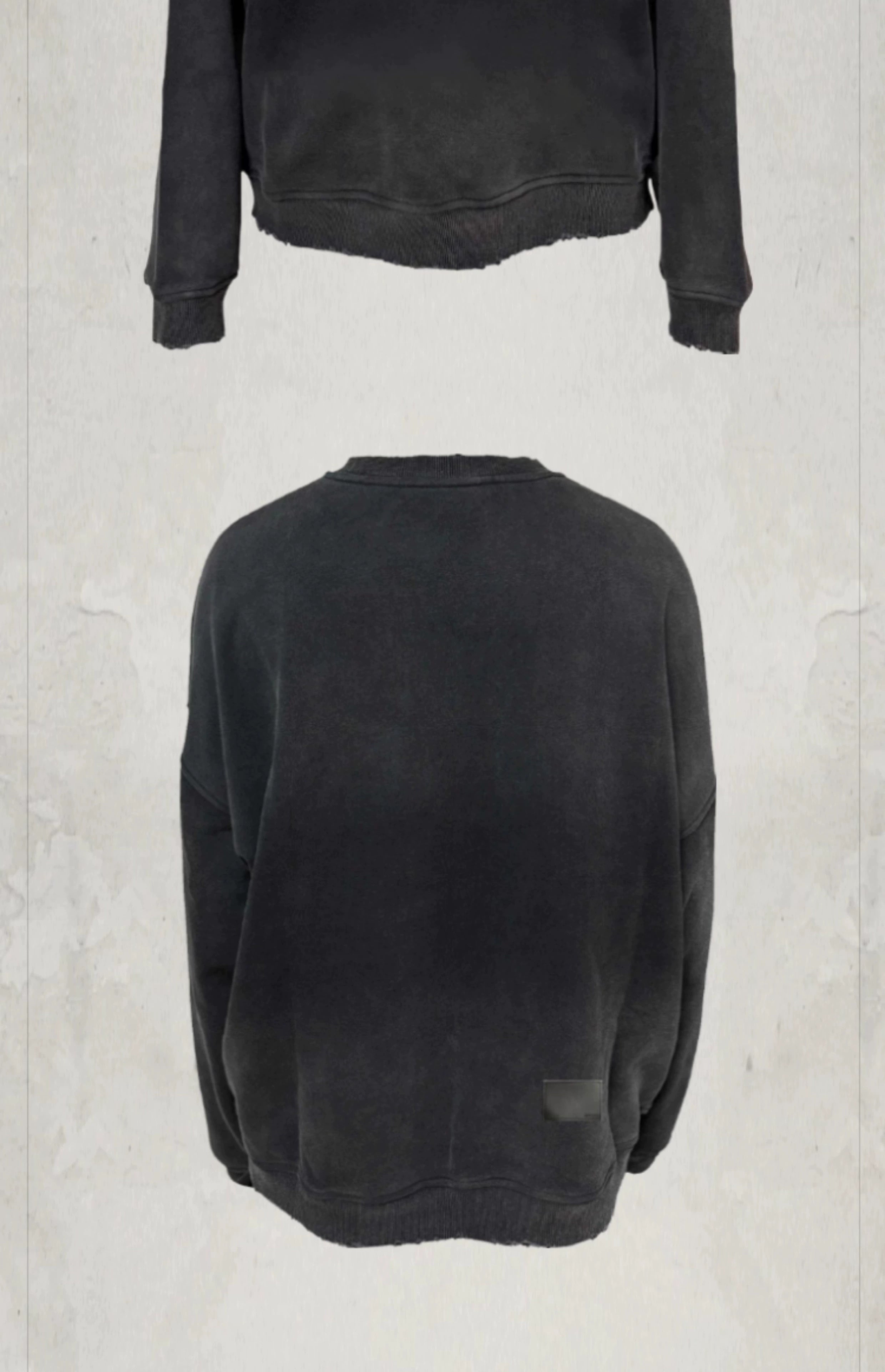 KONOOT Skull Print Crew Neck Sweater