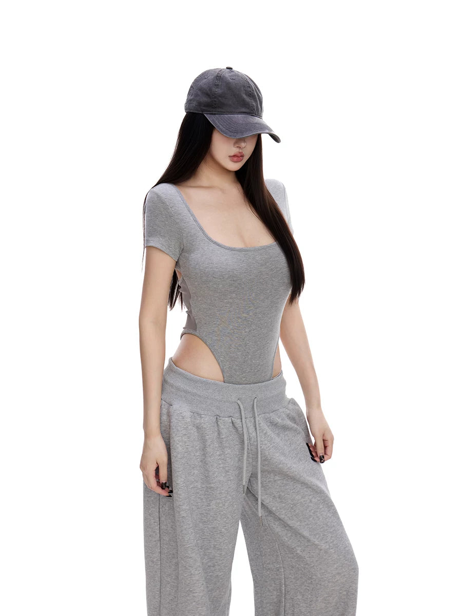 WITHMIN U Collar Sexy Tee