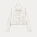 EGGKA Fungus Edge Lapel Shirt Short Jacket