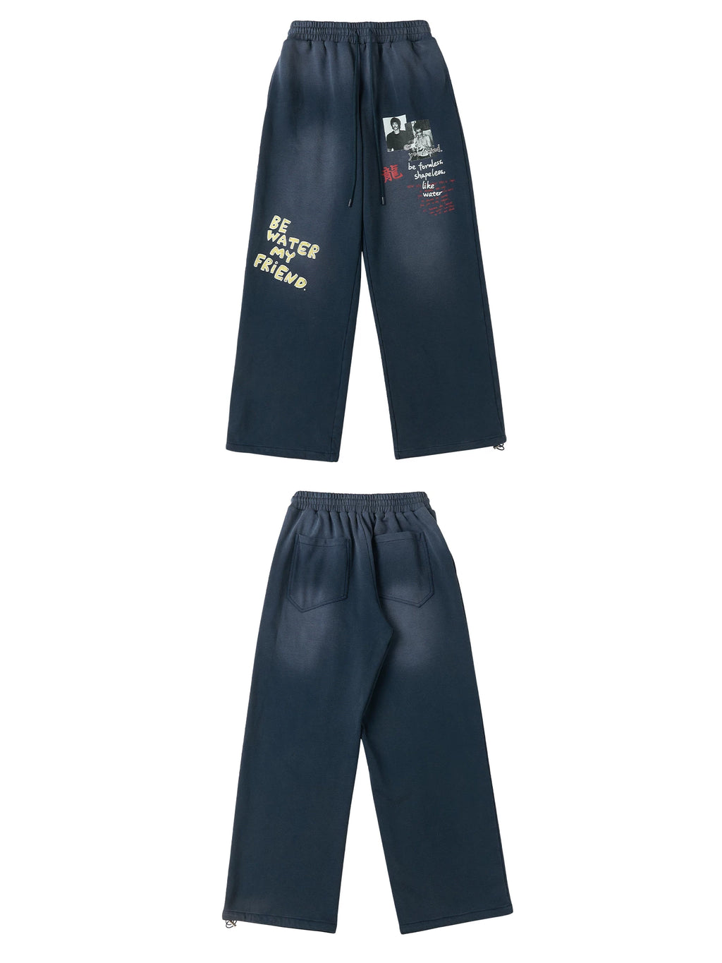 SAXGENWON Wide-leg Straight Sweatpants