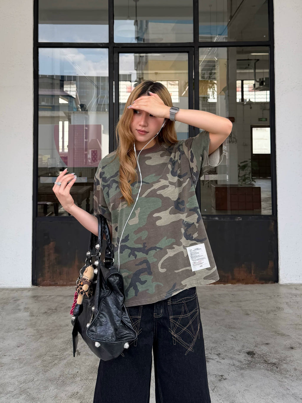 CCYE Camouflage Old Loose Tee