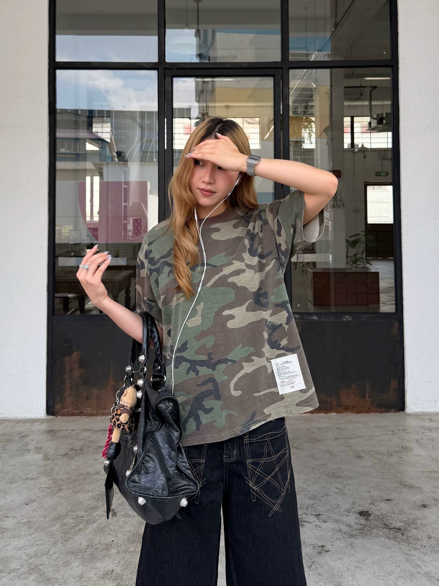 CCYE Camouflage Old Loose Tee