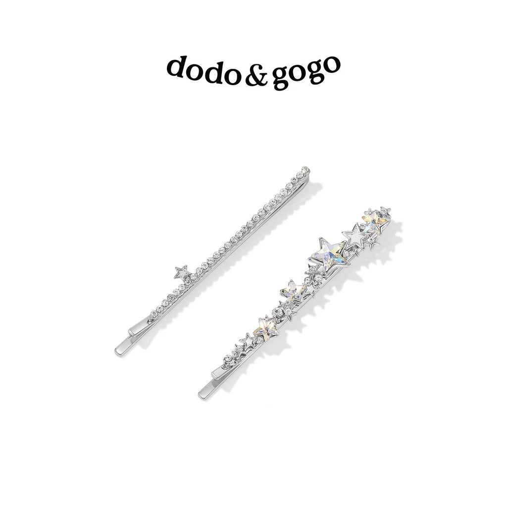 DODOGOGO Star Rhinestone Word Clip