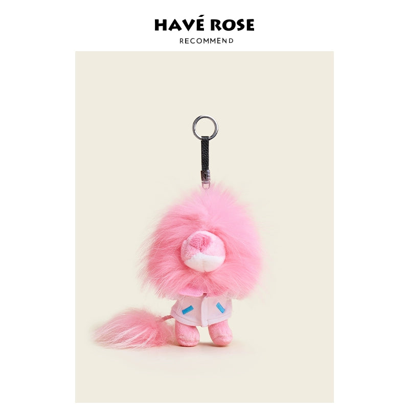 HAVEROSE Creative Plush Lion Doll Bag Pendant
