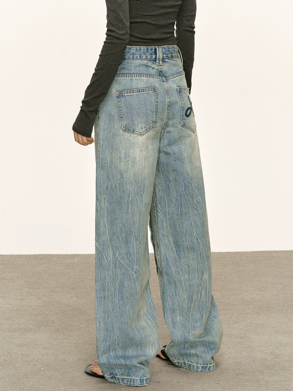 Anna Aneae Design Slanted Placket Multi-button Jeans