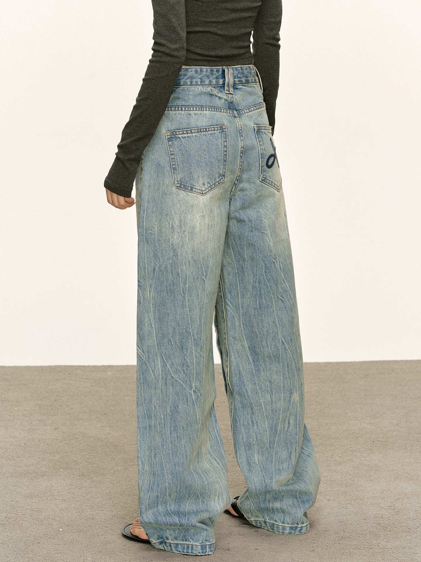 Anna Aneae Design Slanted Placket Multi-button Jeans