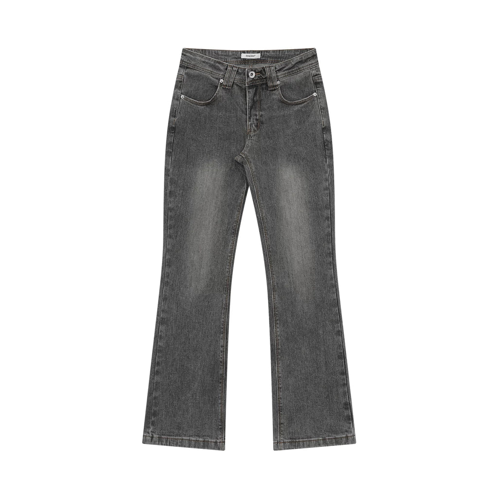 FUNKYFUN Retro Low-rise Slim-fit Jeans